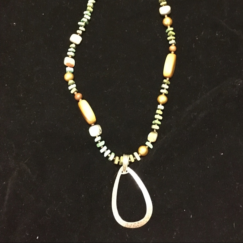 Silpada Howlite Pearl Sterling Silver Necklace