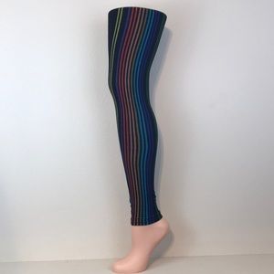 One Size color stripe Leggings! Soft as Lularoe