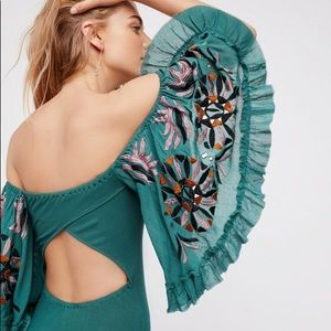 Free People Babes of Paradise Bodysuit - Medium