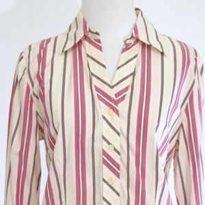 100% Cotton Stripe Button Down