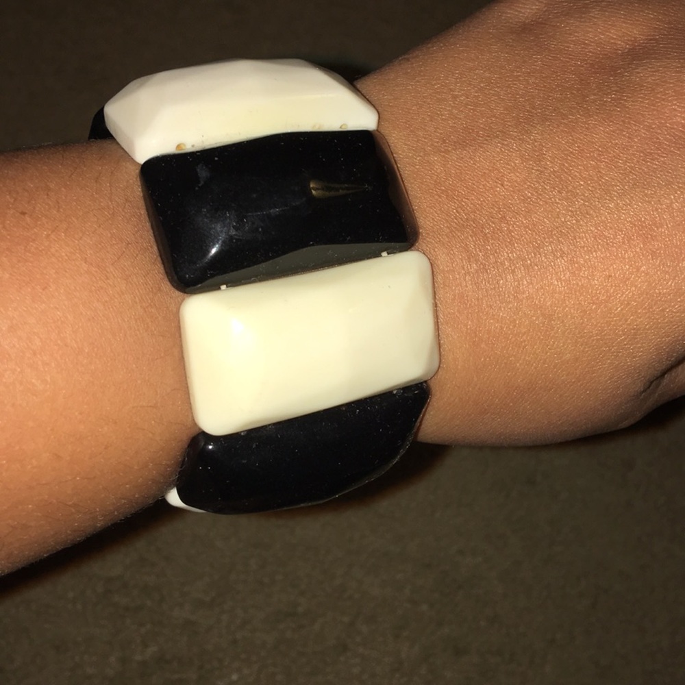 Black and white bracelet
