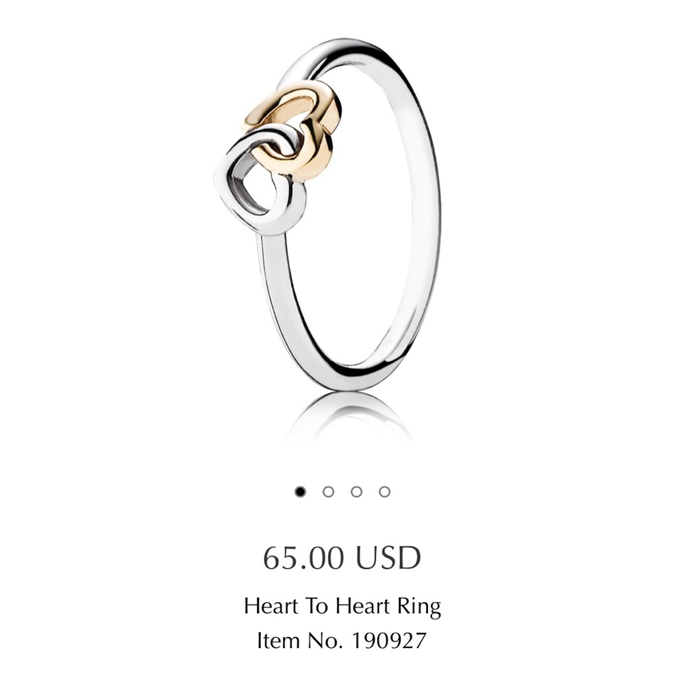 Pandora Heart to Heart ring