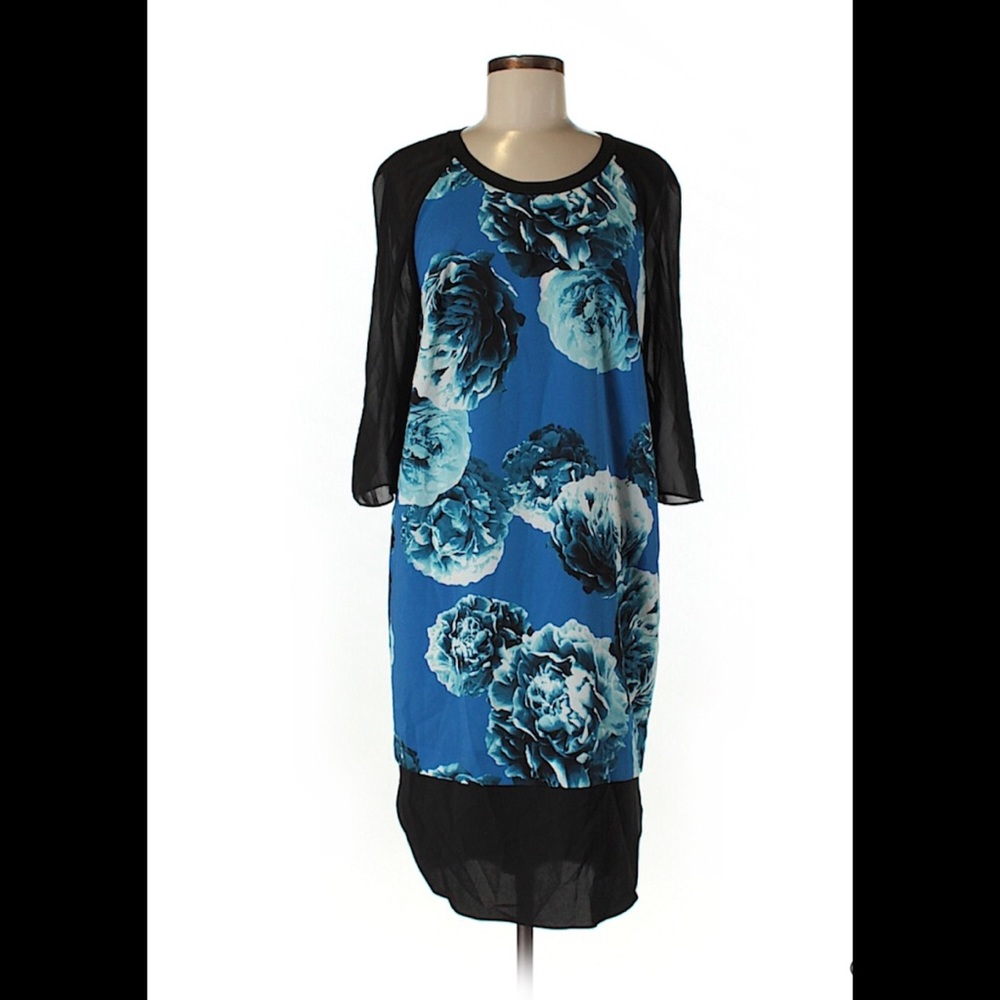 DKNY floral shift dress