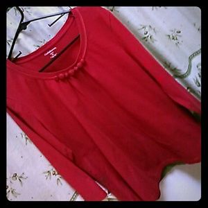 Croft and Barrow Ladies XL Christmas Red T shirt