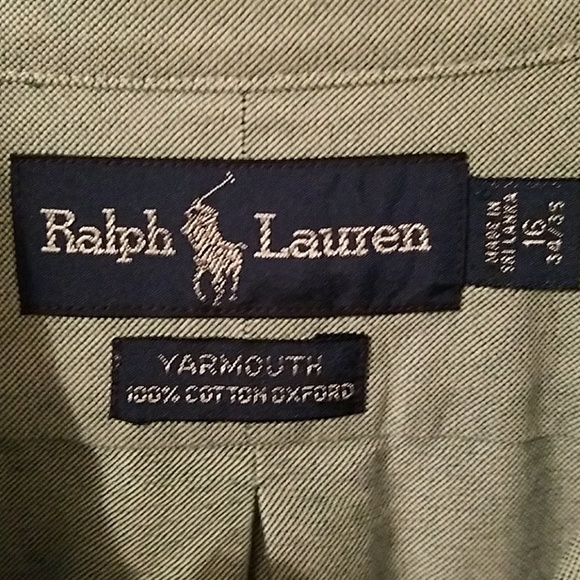 Light green polo button up shirt - Picture 3 of 4