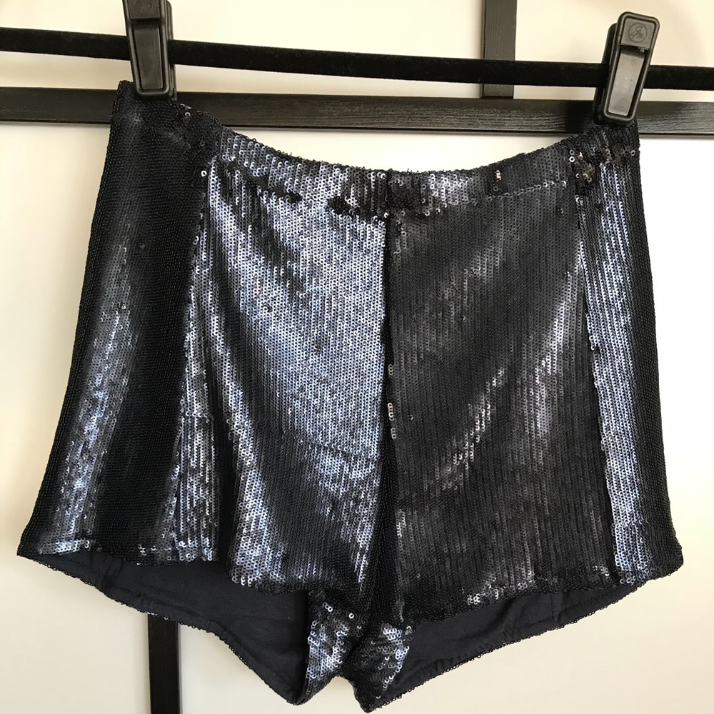 New Silence + Noise Sequined Booty Shorts