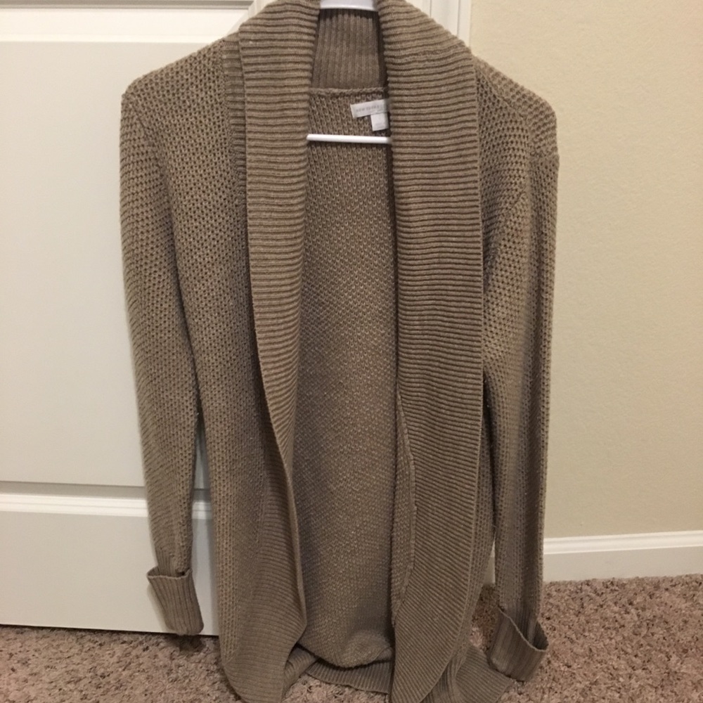 Brown cardigan from Ann Taylor Loft