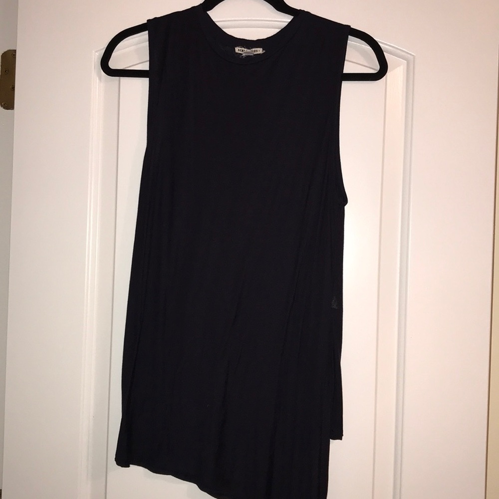 Acne Studios asymmetrical cotton tank top
