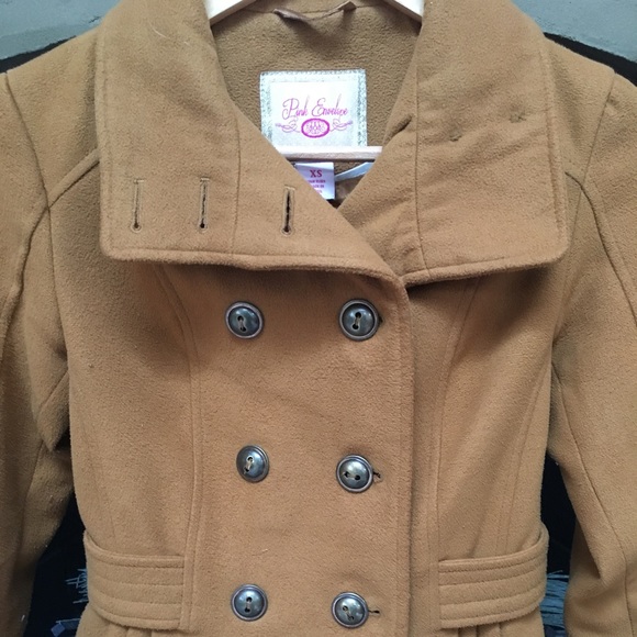 Burnt Yellow Peacoat - Picture 3 of 4