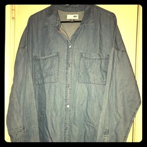 Old Navy Boyfriend Fit Denim Top