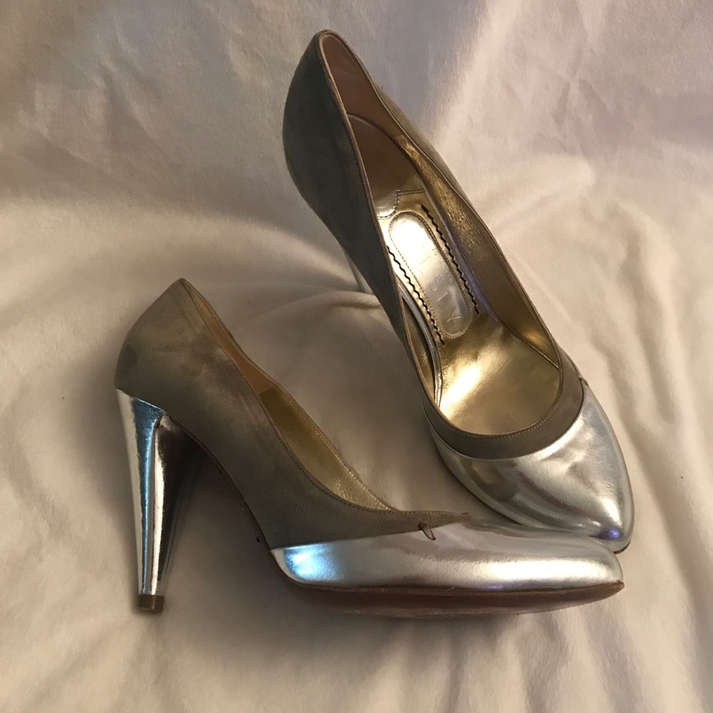 JONATHAN KELSEY Suede Patent Leather Pumps 39