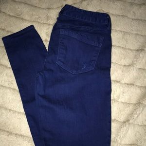 Blue dyed jeans
