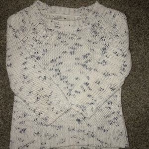 White & grey sweater!