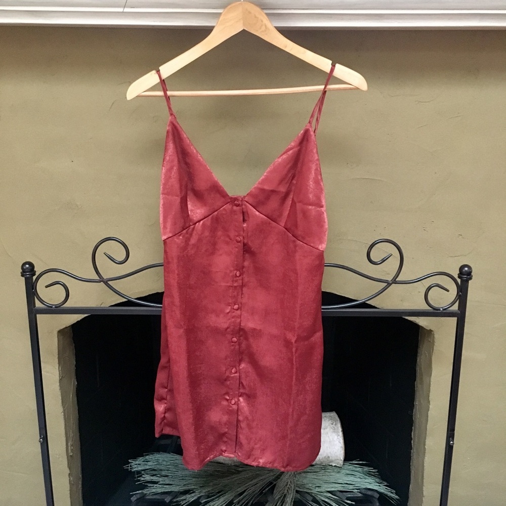 Red Satin Dress