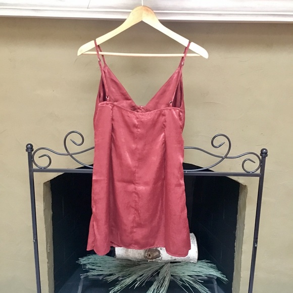 Red Satin Dress - Picture 2 of 3