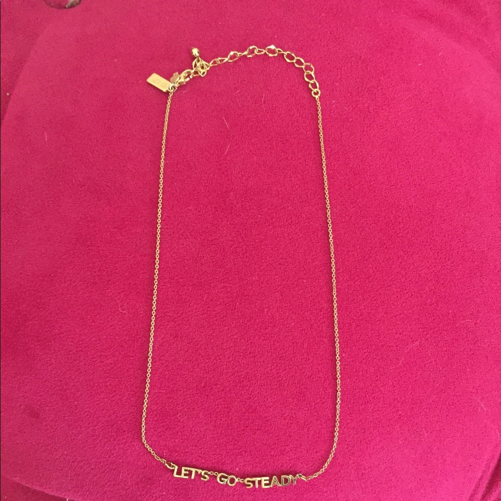 Kate Spade “Let’s go steady” necklace