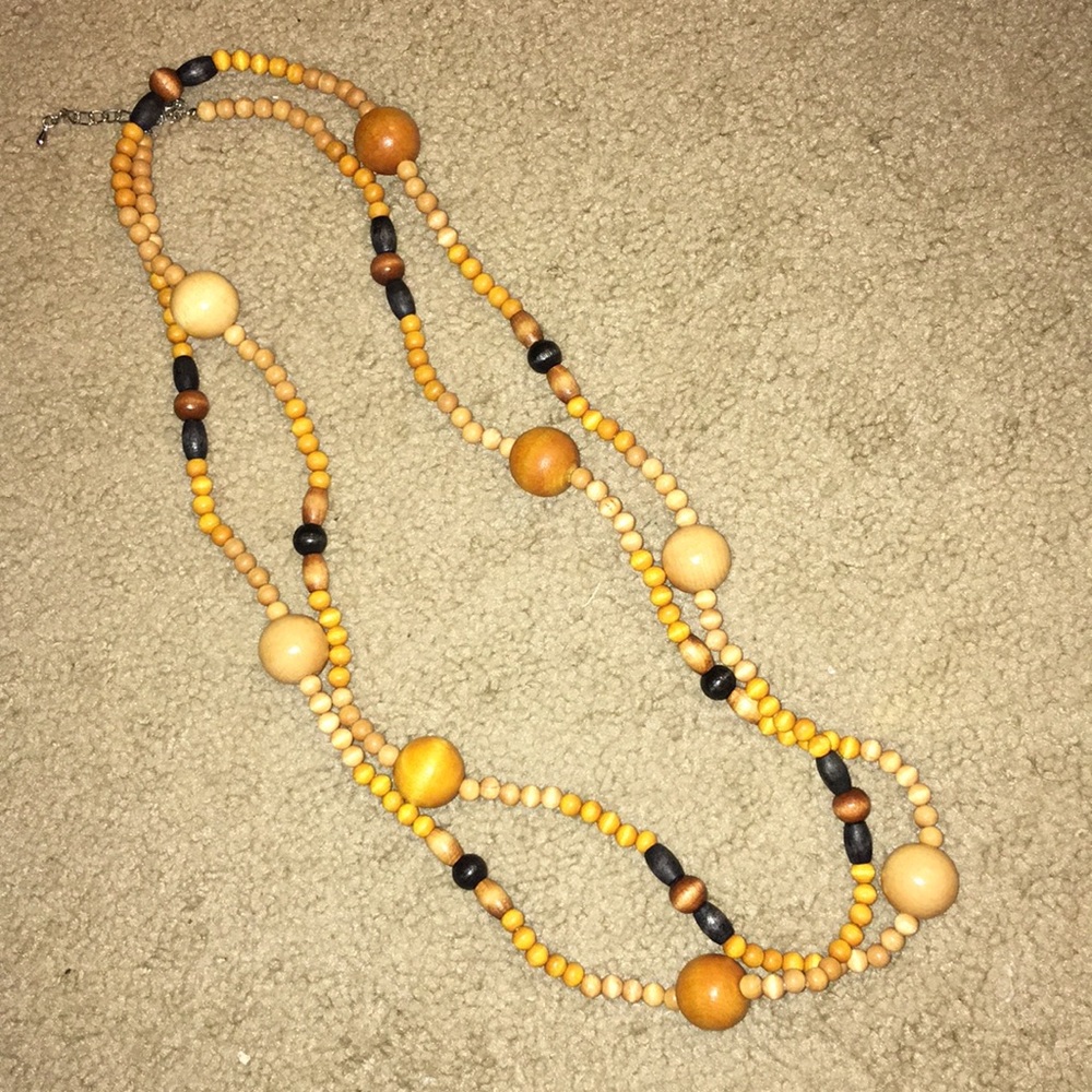 Wooden necklace