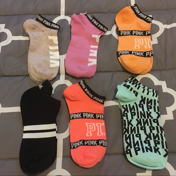 PINK Victoria's Secret Accessories - PINK ANKLE SOCKS 6- Pair
