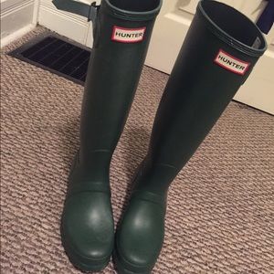 Forest Green Hunter Rain Boots
