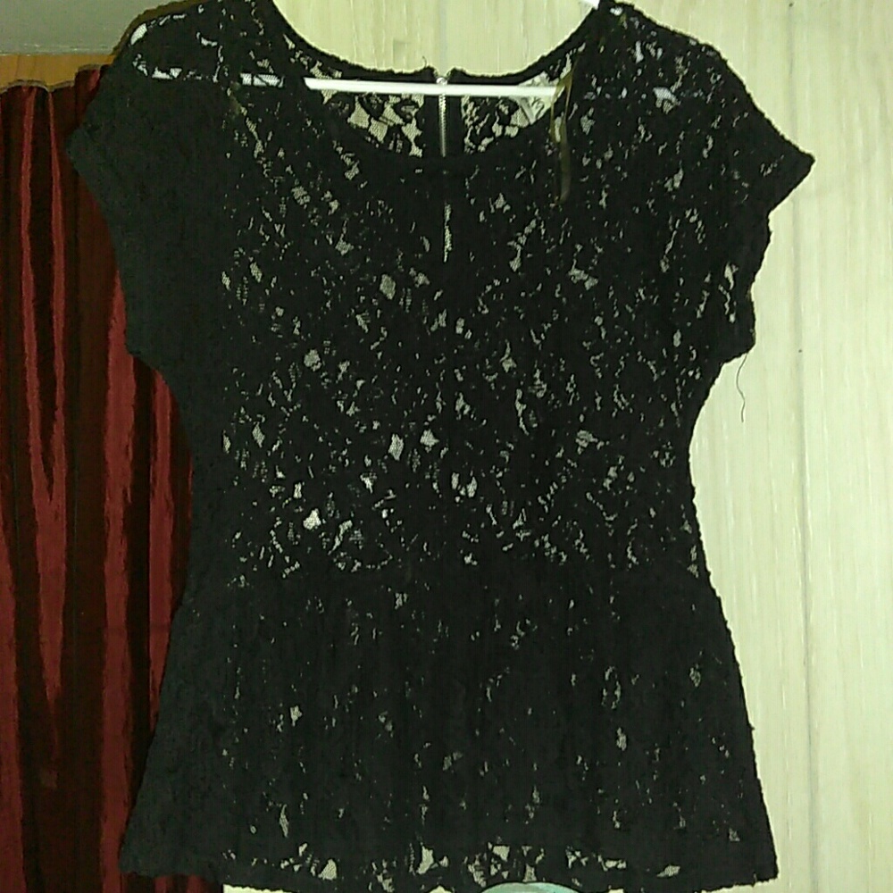 Black Lace Dress Shirt