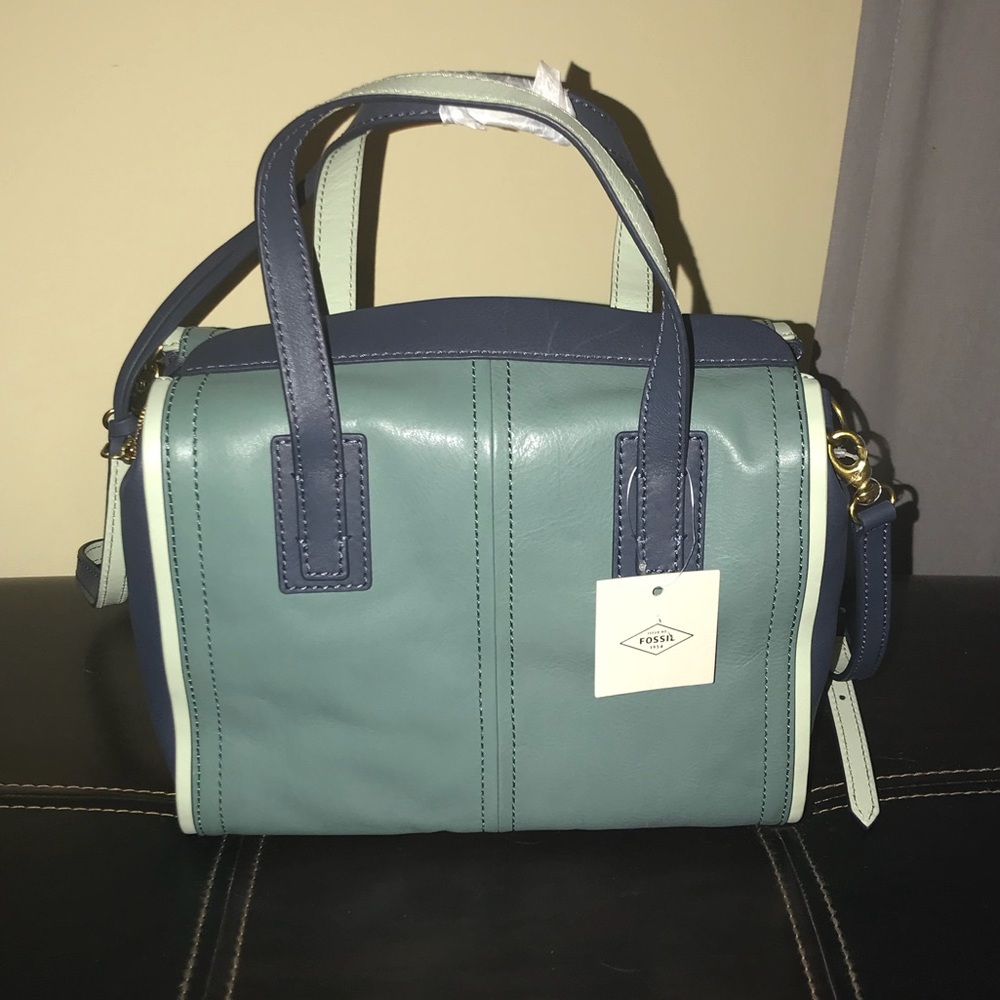 Fossil Emma Satchel Arctic Mist - Picture 2 of 3