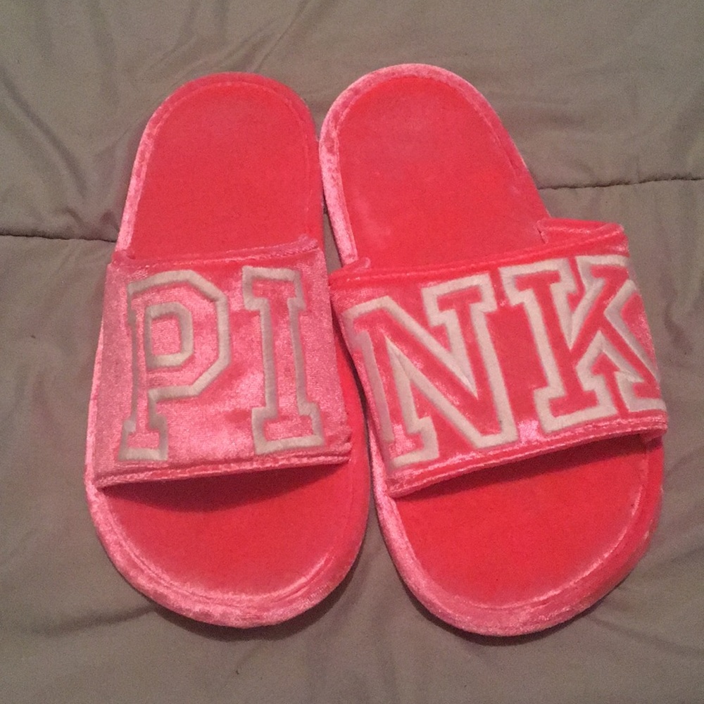 PINK Velvet Slippers