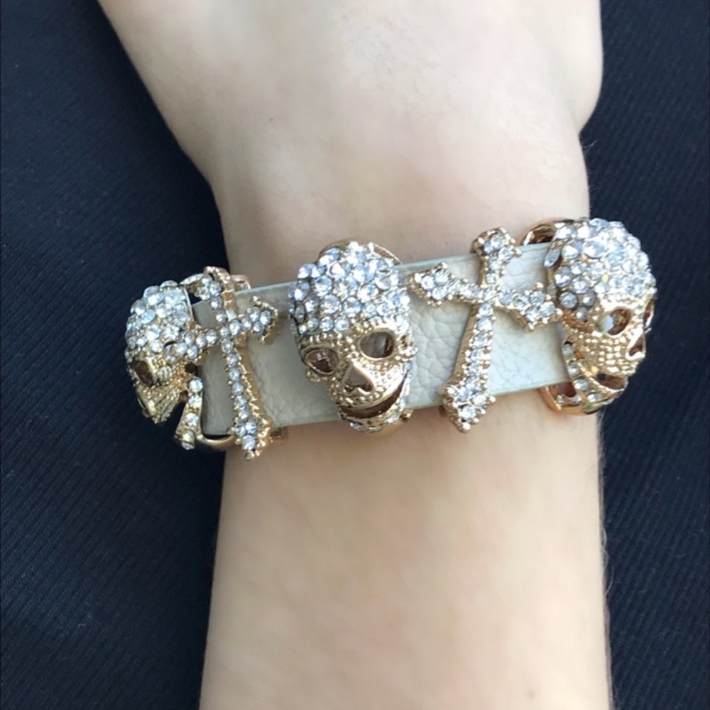 Skull and Cross Bracelet