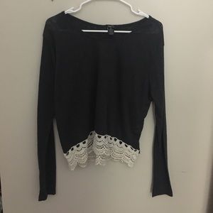 Navy blouse