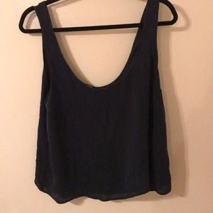 Navy lined top