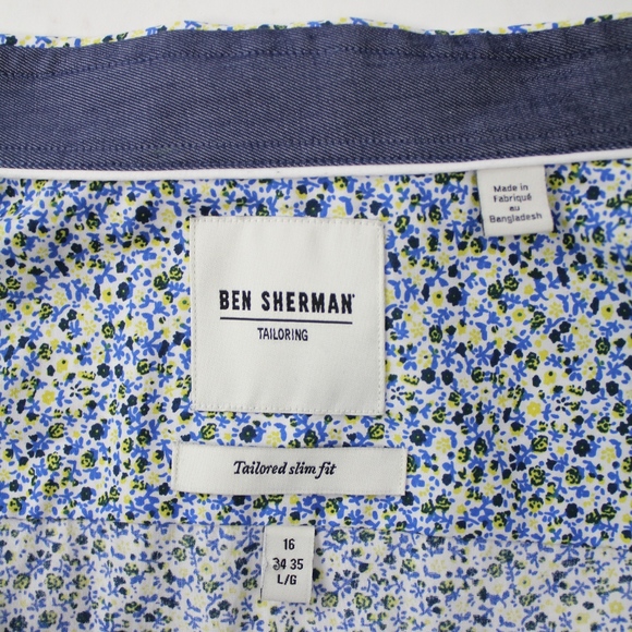 Ben Sherman Floral Print Button Front Shirt - Picture 6 of 6