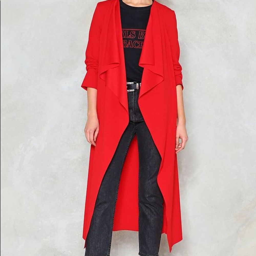 Nasty Gal Duster Waterfall Coat