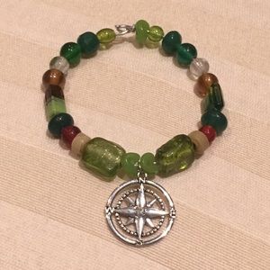 *** “On my journey” bracelet featured compass