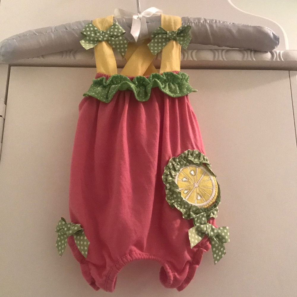 Pink bodysuit for dog by Max's Closet