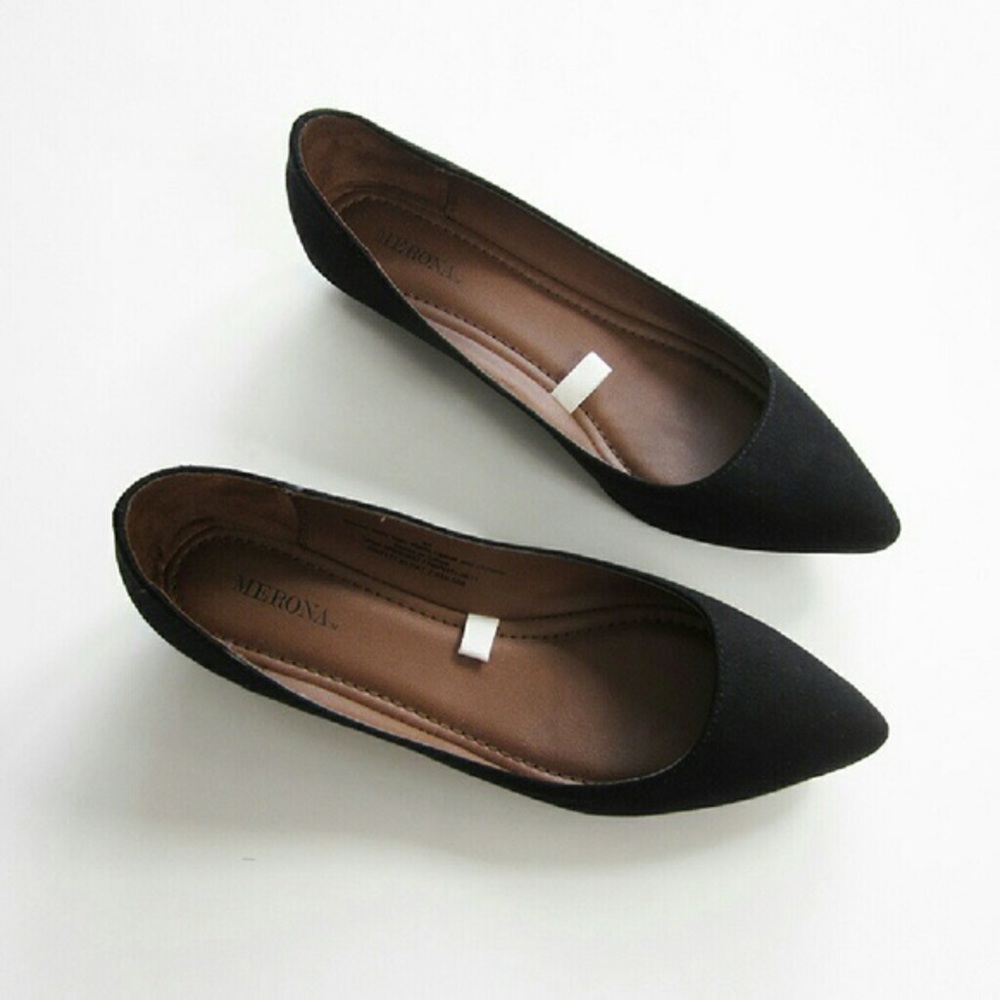 Size 7 Merona Black Flats