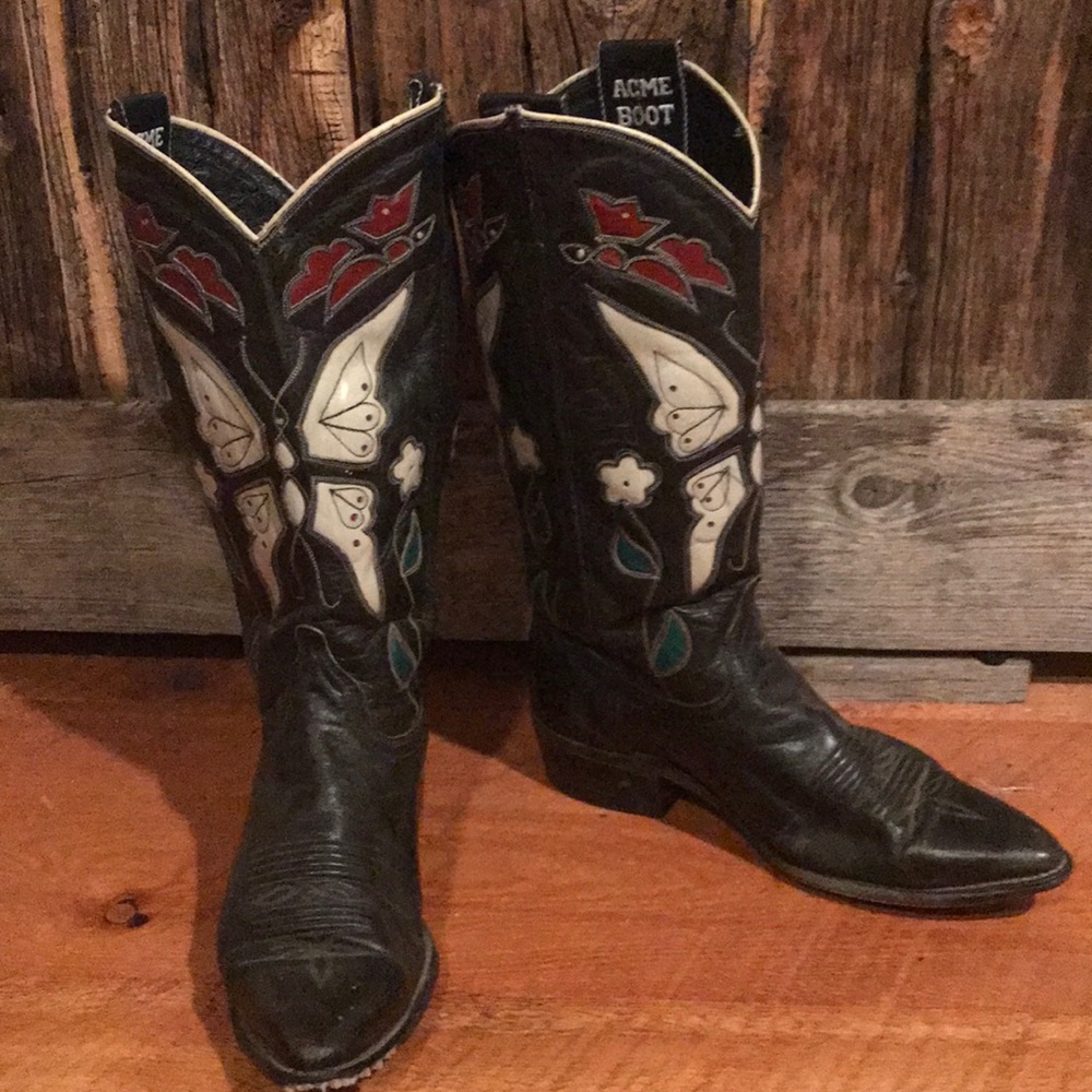 1950s vintage acme cowboy boot