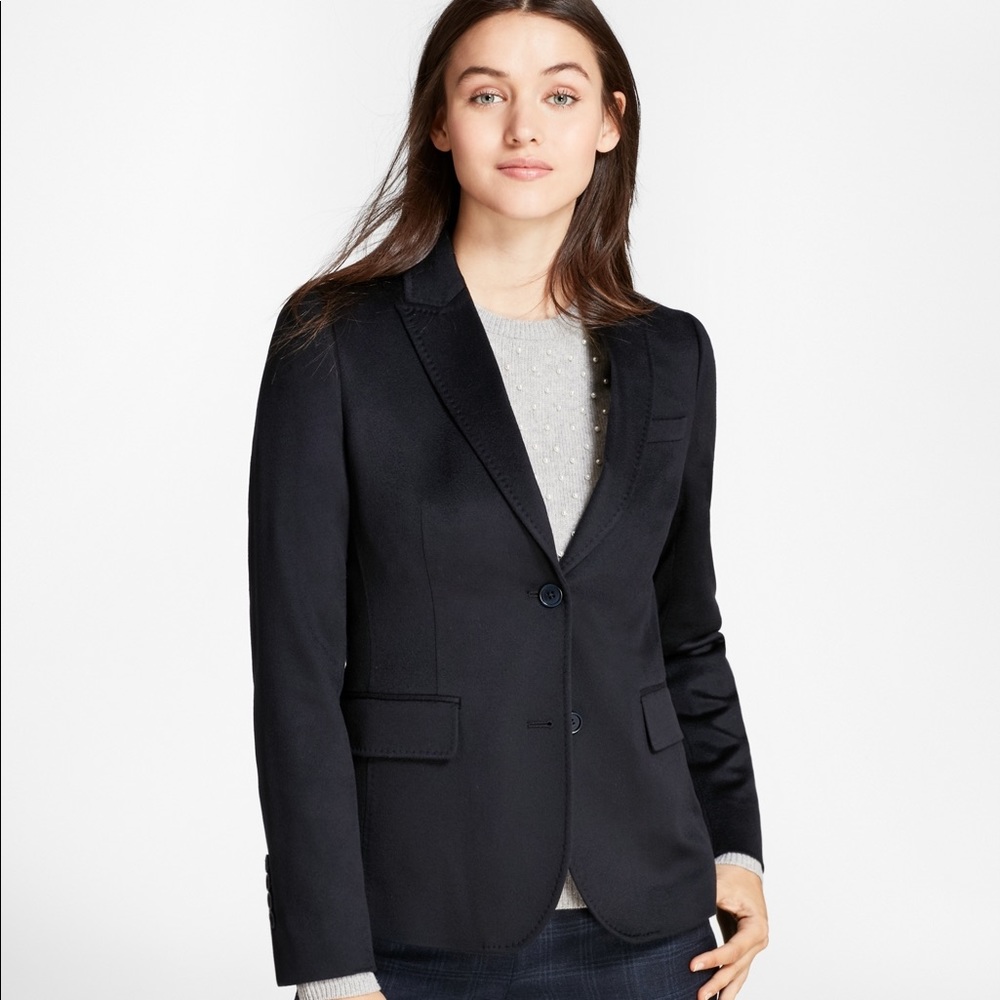 Brooks Brothers 100% Cashmere Blazer Black 10