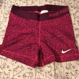 Nike pro womens shorts SZ M