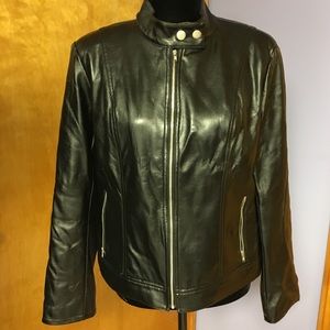 New York & Company Faux Leather Jacket