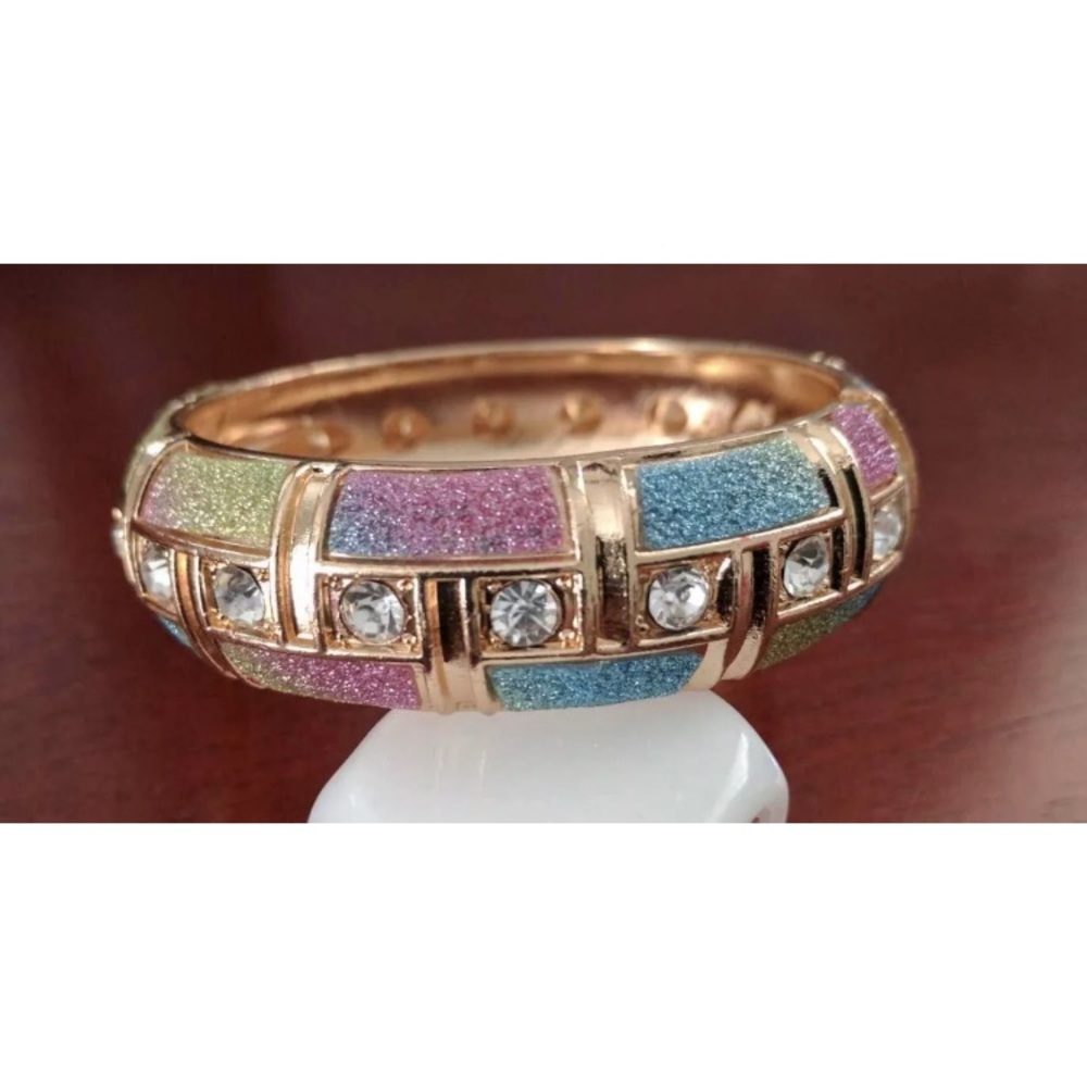 Brand New: Multi-Color Sparkling Gold Bracelet