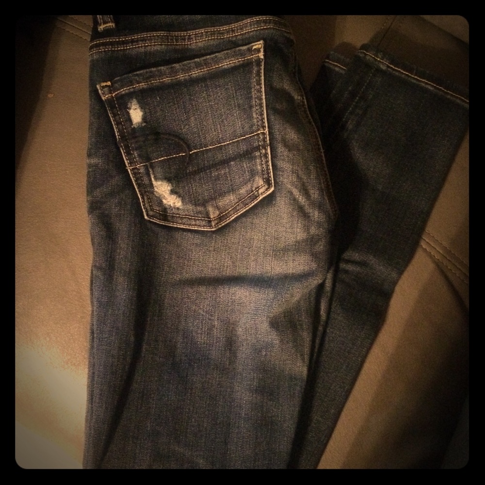 American Eagle destroyed denims