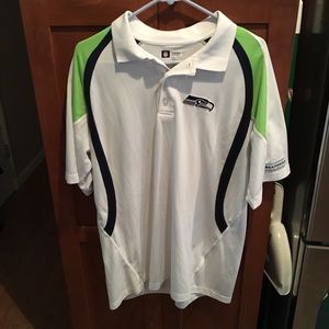 Men’s size large Seattle Seahawks NFL polo shirt