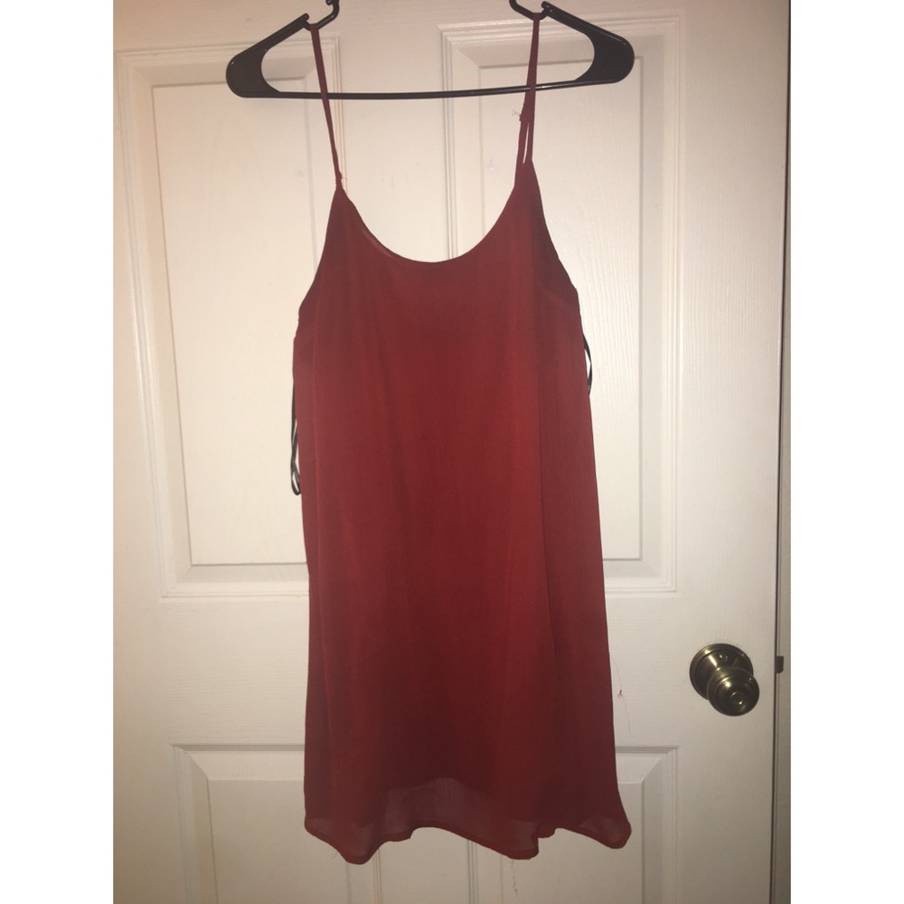 Red Strap Dress Boho Forever 21