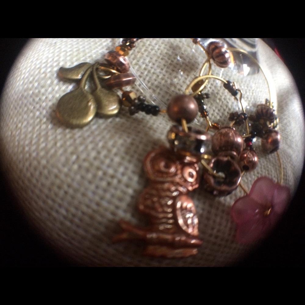 🍁 EXOTIC 🍁 🍇WINE GLASS 🍷CHARMS (Set # 4)