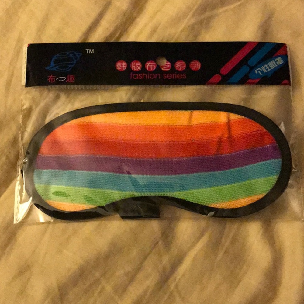 Rainbow sleep mask