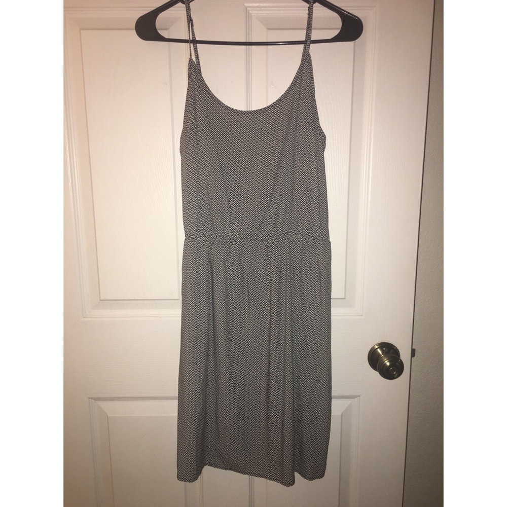 Black and White Boho Patterned Dress