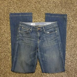 Gap 1969 Long & Lean flare denim sz 27/ 4R