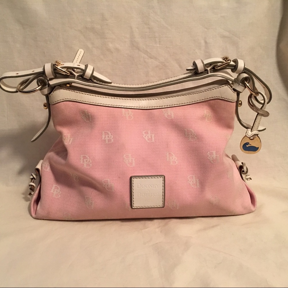 Dooney & Bourke Signature Pink Satchel