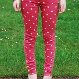 PAIGE Polka Dot Verdugo Skinny Jeans