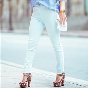 F21 high waisted mint skinny pants/jeans