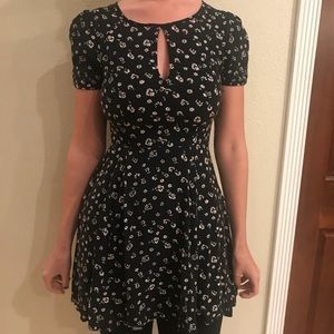 Black Flower Urban Outfitters Dress
